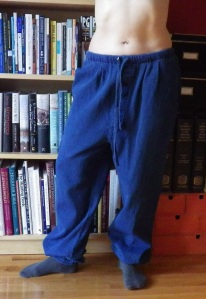 samue pants before: note super-long crotch length